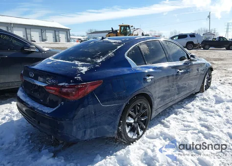 2018 Infiniti Q50 3.0T Red Sport 400 z USA, uszkodzony, nr VIN JN1FV7AR8JM481694